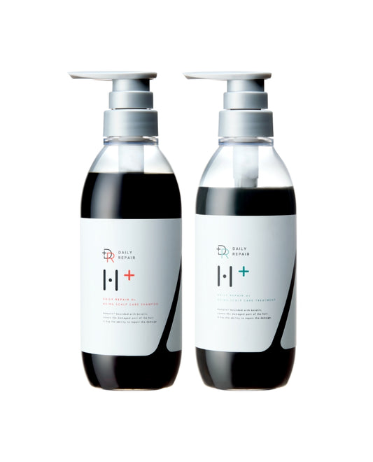 【DRH+】エイジングスカルプケアシャンプー400ml トリートメント390g（ヘマチン配合）／2点セット